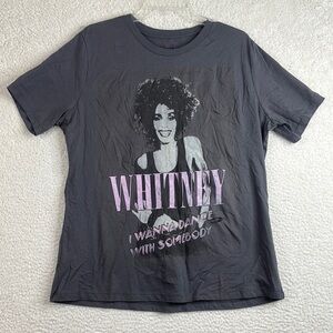 Whitney Houston Womens I Wanna Dance With Somebody Cotton T Shirt Size XLarge
